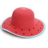 FlapJackKids Ψάθινο Καπέλο UPF 50+  Watermelon
