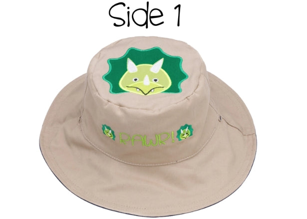 Καπέλο Διπλής Όψης UPF 50+ - Δεινόσαυρος (Cotton)