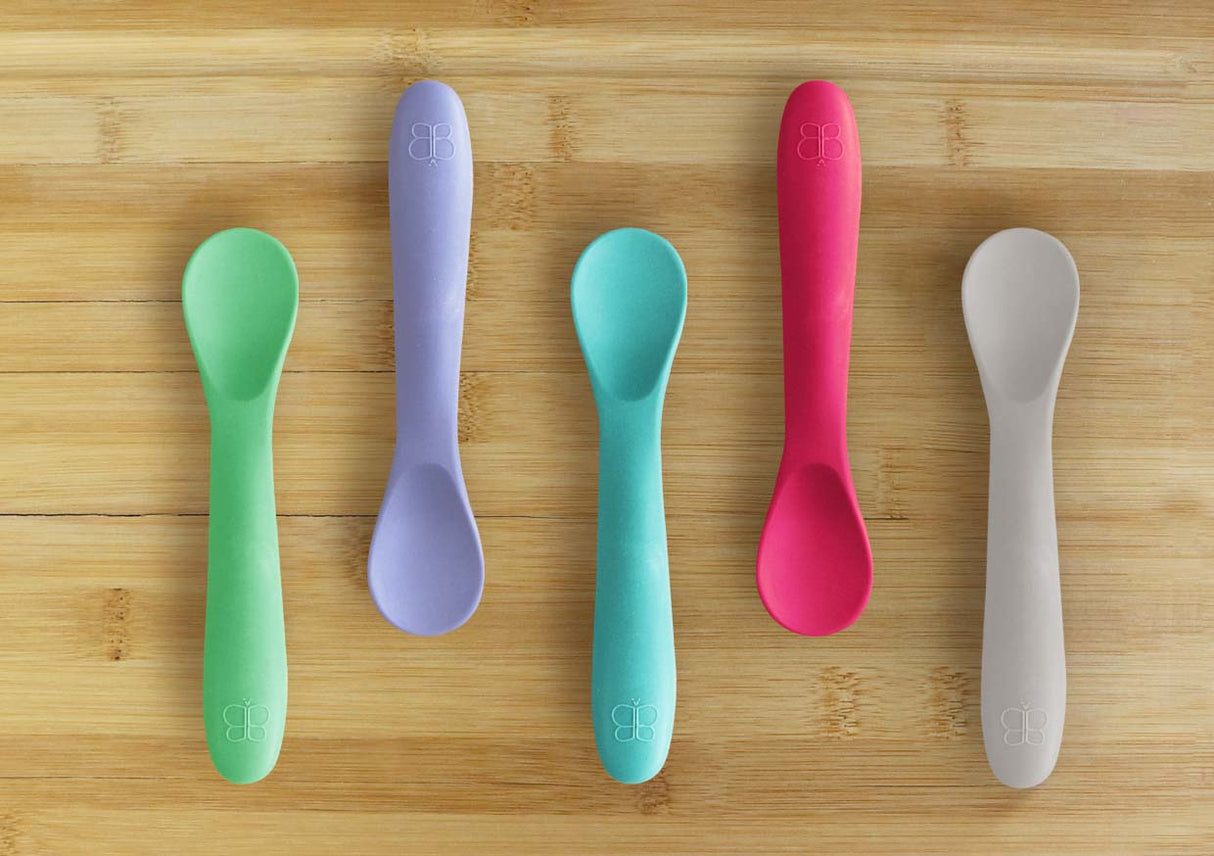 Bbluv Spoon  Σετ Κουτάλια Σιλικόνης  Ροζ