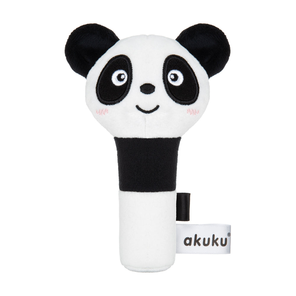 Βελούδινη Κουδουνίστρα Squeaker Panda