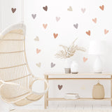 Wall Sticker Boho Hearts