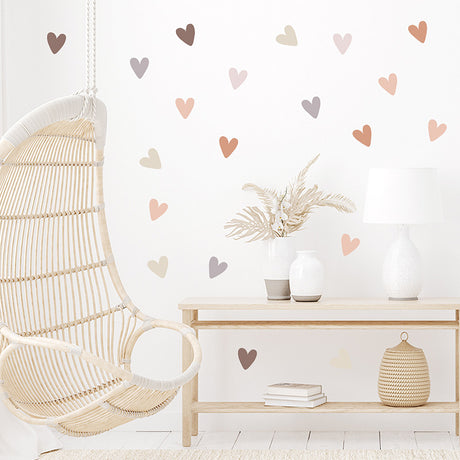 Wall Sticker Boho Hearts