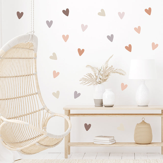 Wall Sticker Boho Hearts