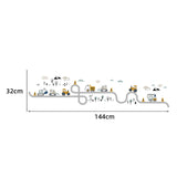 Sipo wall stickers Tractors on street