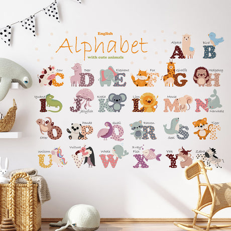 Sipo Wall Stickers Animal Alphabet