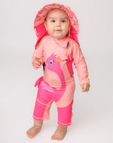 Zoocchini Cape Sunhat UPF50 Franny the Flamingo