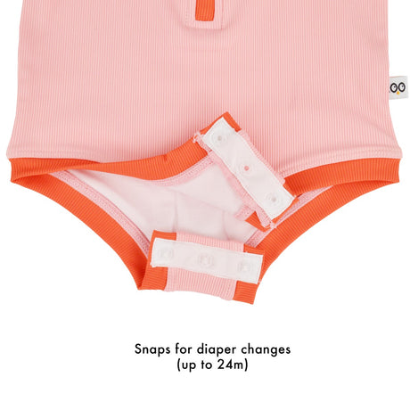 Zoocchini Ολόσωμο Μαγιώ με Στάμπα Strawberry/Pink-Red