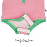 Zoocchini Ολόσωμο Μαγιώ με Στάμπα Cherry/Pink-Green