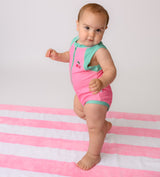 Zoocchini Ολόσωμο Μαγιώ με Στάμπα Cherry/Pink-Green