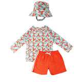 Σετ UV Μαγιώ Bucket Καπέλο Μπλούζα Lobster