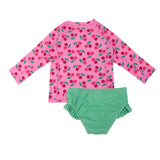 Zoocchini Σετ UV Μαγιώ και Μπλούζα Cherry