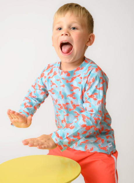 Σετ UV Μαγιώ Bucket Καπέλο Μπλούζα Lobster