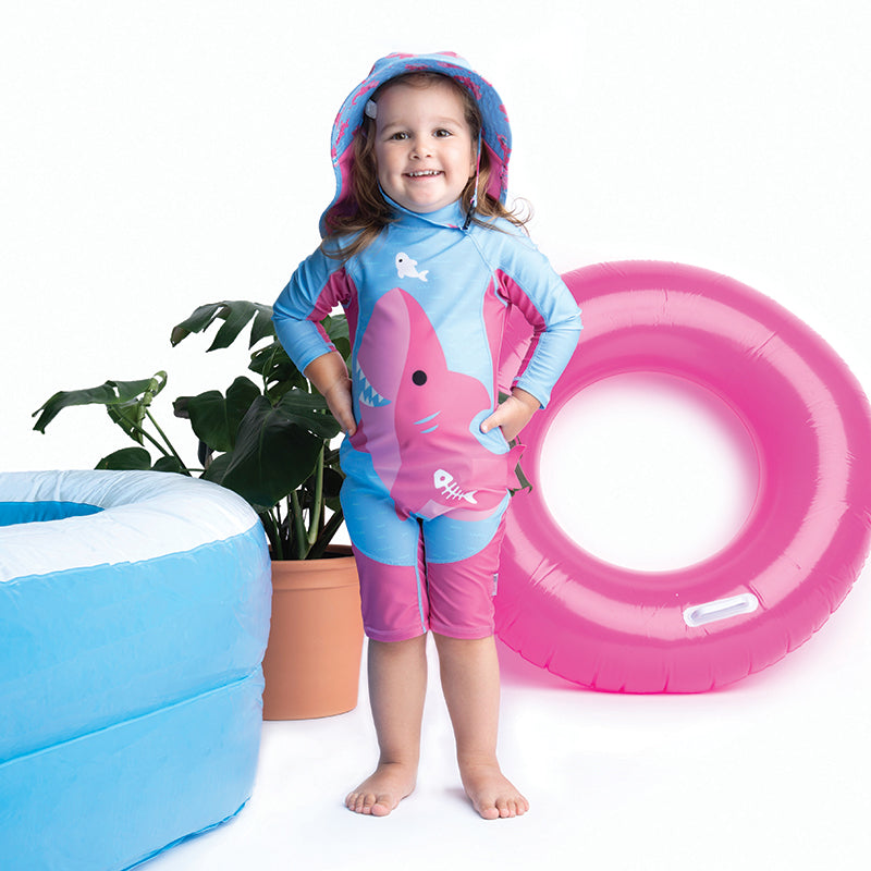 Zoocchini Surf Suit UPF50 Pink Shark