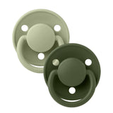 Bibs - Πιπίλες De Lux 2τεμ. - Silicone Sage/Hunter Green Onesize