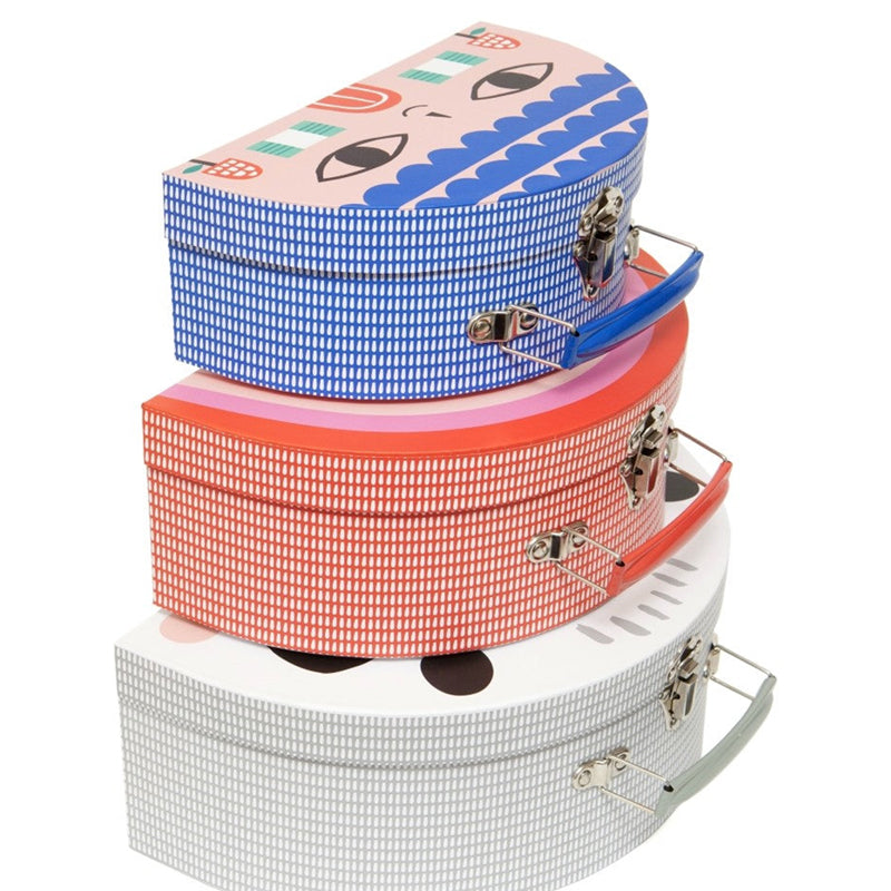 Double face suitcase set