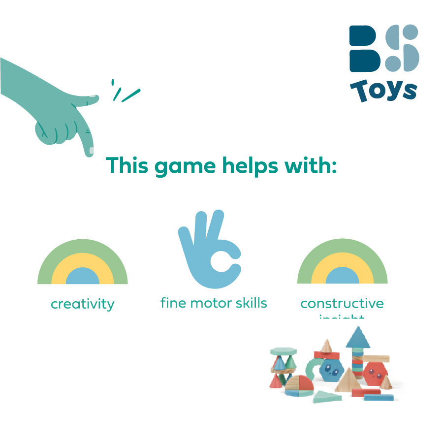 Bs Toys – Ξύλινα Τουβλάκια