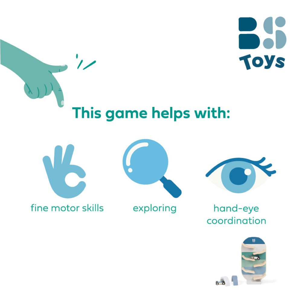 Bs Toys – Ξύλινο Σετ με Αυτοκινητάκια