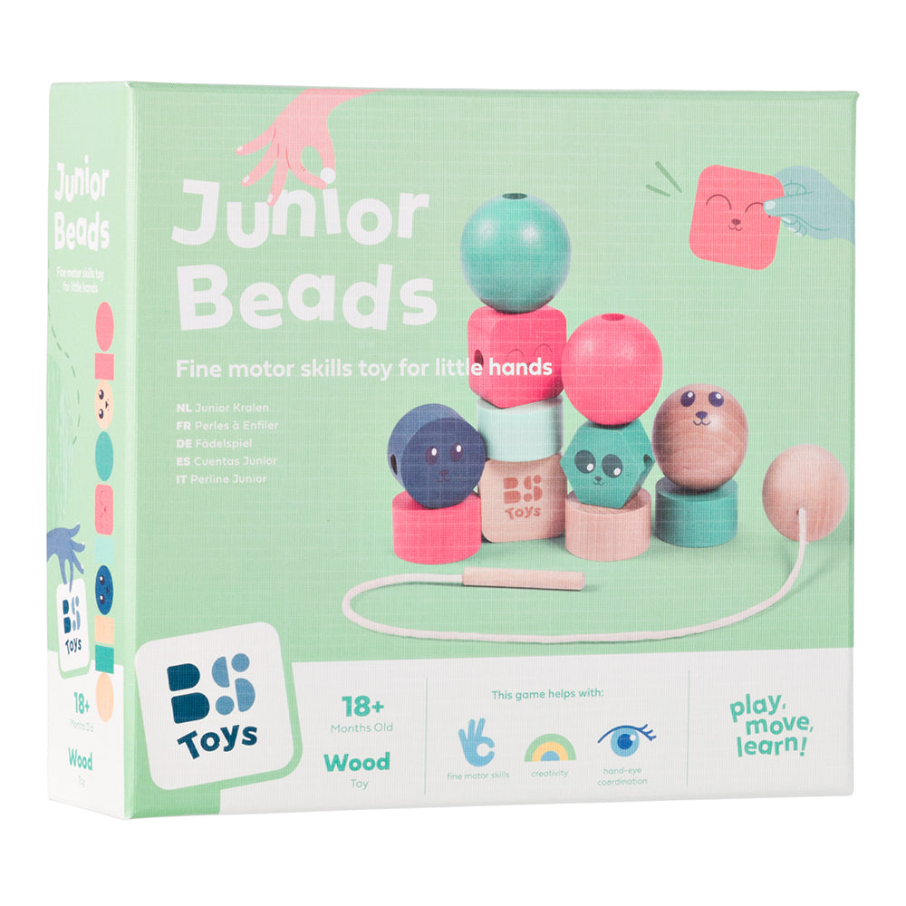 Bs Toys – Ξύλινο Παιχνίδι Λεπτής Κινητικότητας με Χάντρες