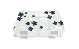 Melii - Snackle Box Medium Transparent Blue Flower
