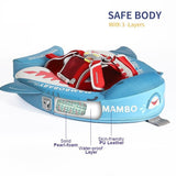 MamboBaby Βρεφικό Σωσίβιο 6-24 Μηνών με Σκίαστρο και Ζώνη 5 Σημείων Shark Jaw