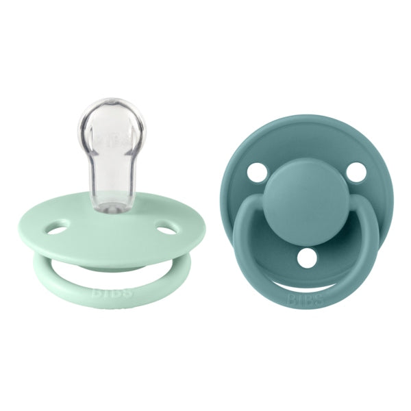 Bibs - Πιπίλες De Lux 2τεμ. - Silicone Nordic Mint/Island Sea Onesize