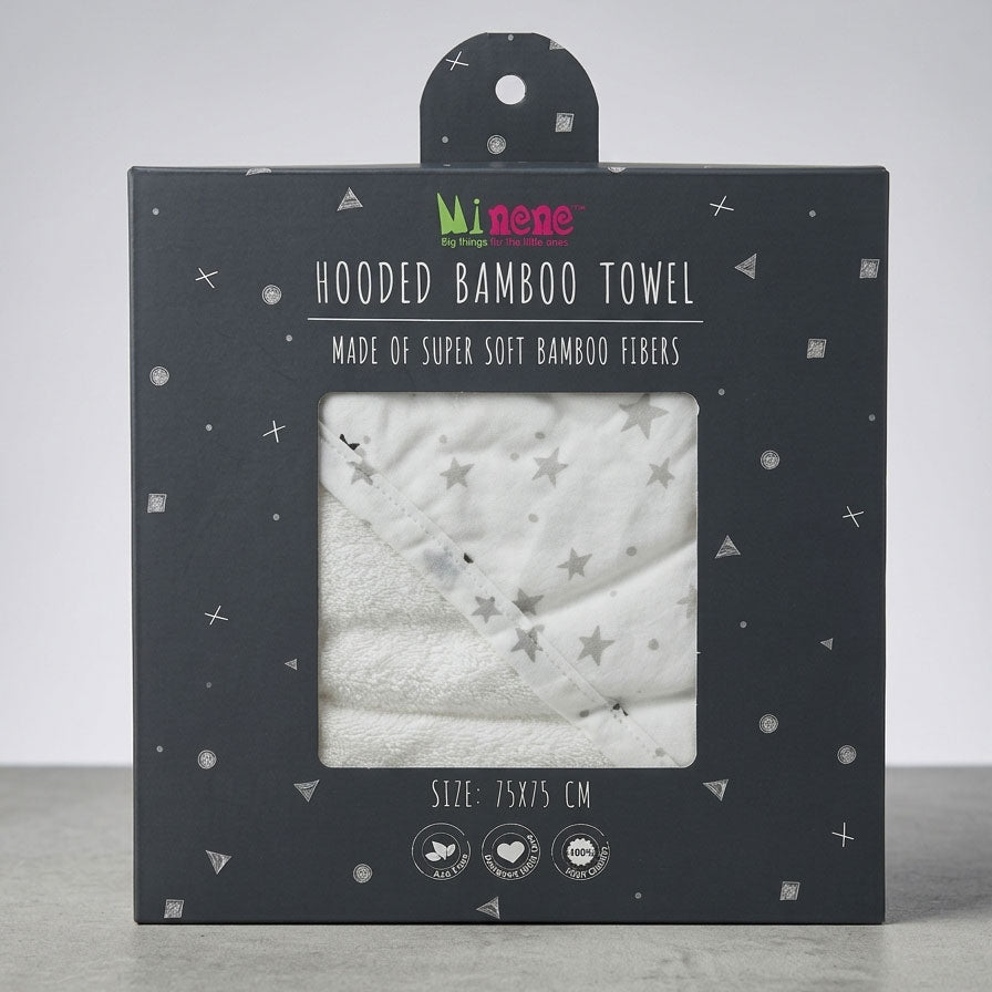 Minene Πετσετα Bamboo Grey Stars