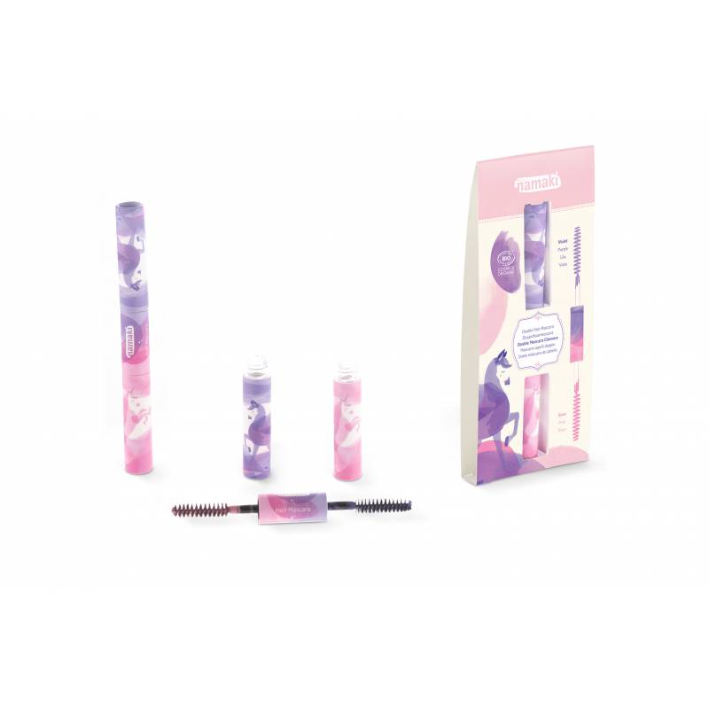 Bio 2in1 Μάσκαρα Μαλλιών, Pink & Purple