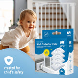 Sipo Προστατευτικά Τοίχου για Πόρτα Ασφαλείας 4 τεμ.