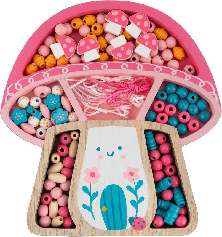Ξύλινο Παιχνίδι με Χάντρες, Bead Boutique, Mushroom