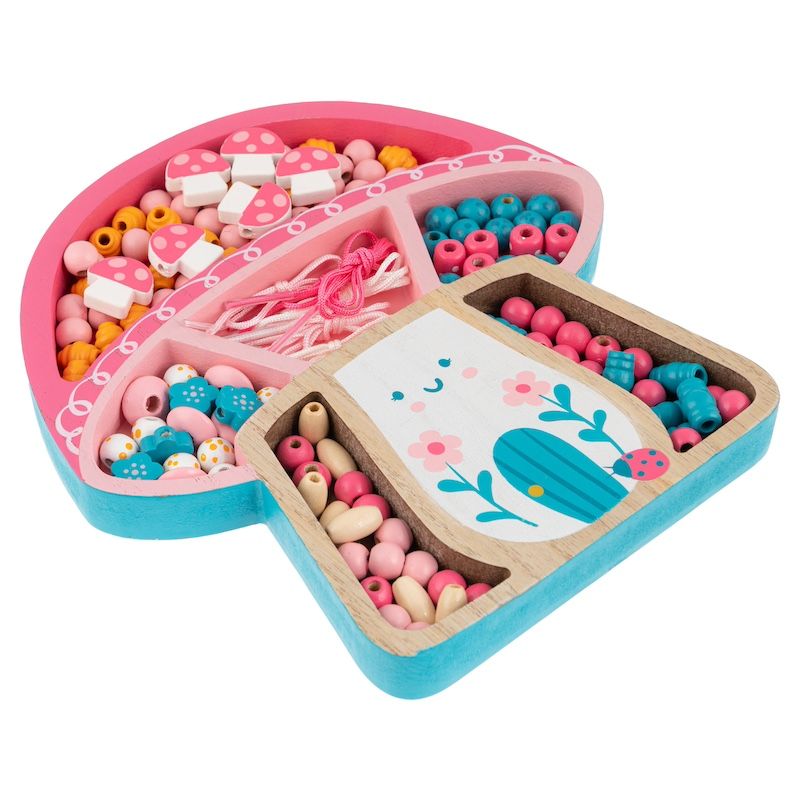 Ξύλινο Παιχνίδι με Χάντρες, Bead Boutique, Mushroom