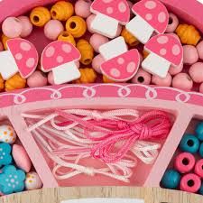 Ξύλινο Παιχνίδι με Χάντρες, Bead Boutique, Mushroom