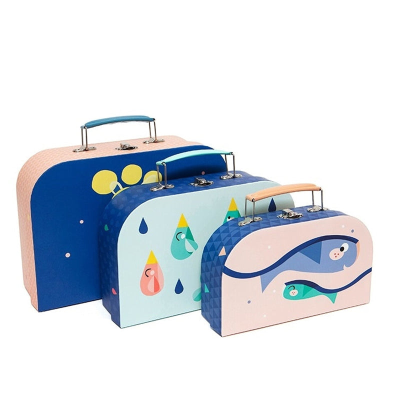 Suitcase set moon drops Glow in the Dark