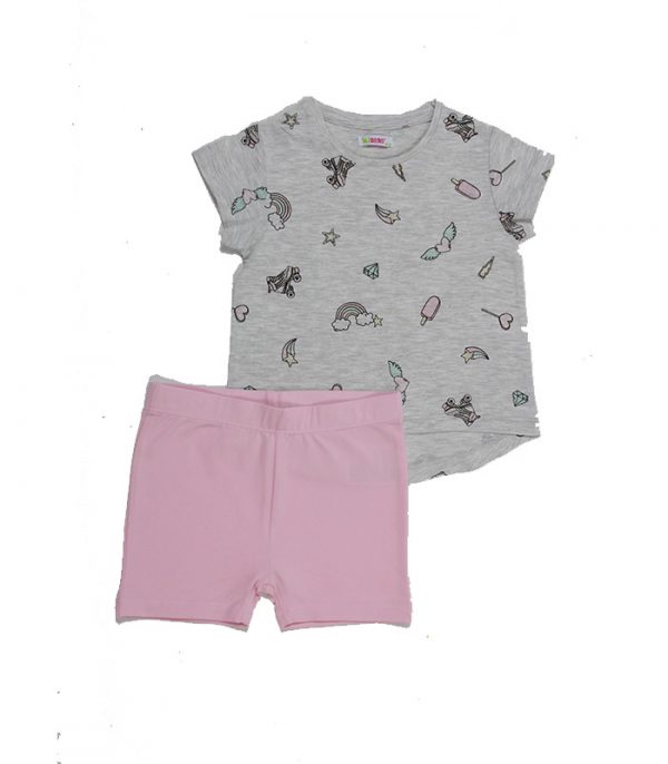 Minene Toddler Girl Set With Stickers!