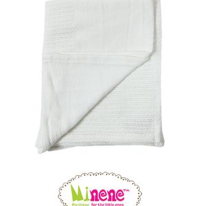 Minene Knitted Blanket White