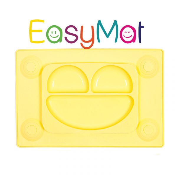 EasyMat Πιάτο/Σουπλά σιλικόνης με βεντούζες και κουτάλι