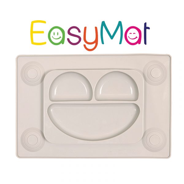 EasyMat Πιάτο/Σουπλά σιλικόνης με βεντούζες και κουτάλι