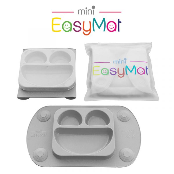 EasyMat Mini- Πιάτο/Σουπλά σιλικόνης με βεντούζες και καπάκι