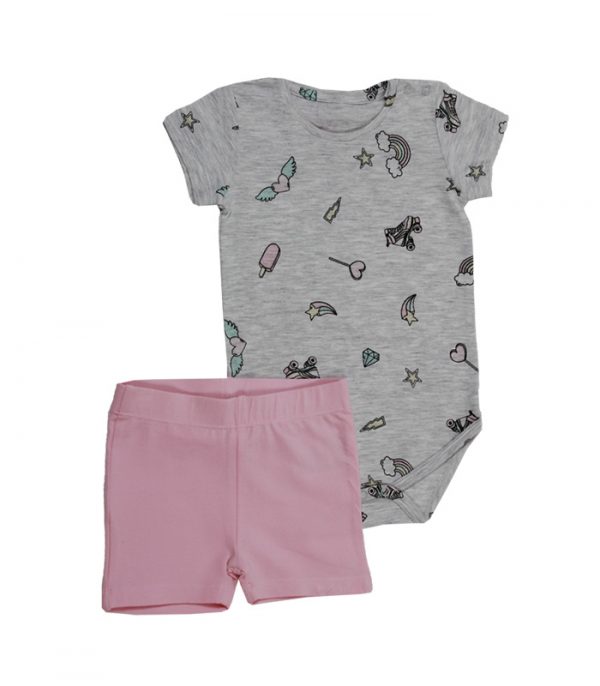 Minene Baby Girl Set With Stickers