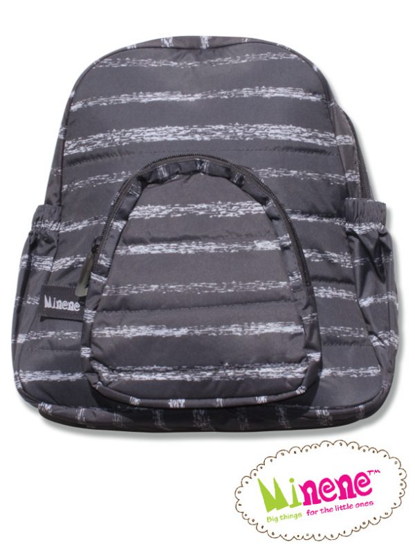 Minene Backpack BW Stripes