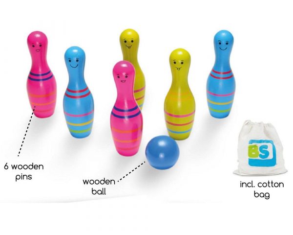 Bs Toys- Skittles Jr - Ξύλινο bowling για παιδιά