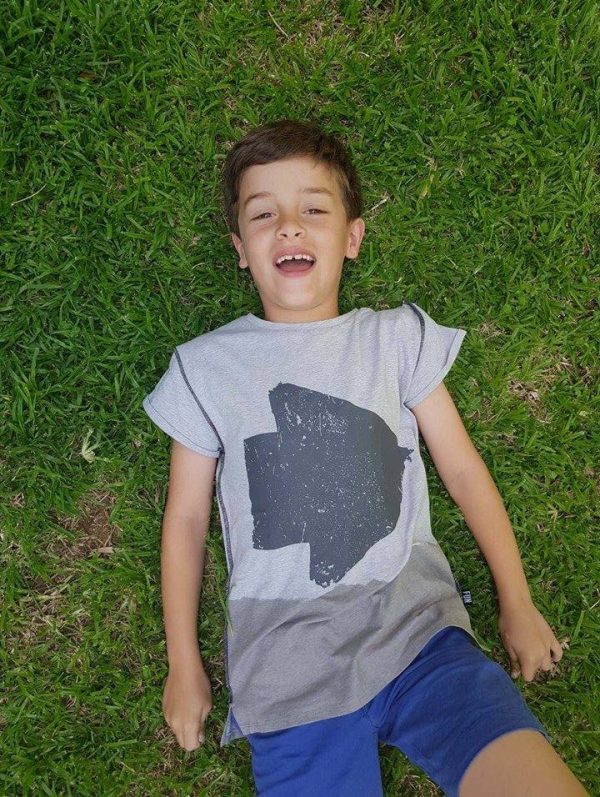 Minene Toddler Boy T-Shirt Gray Arrow