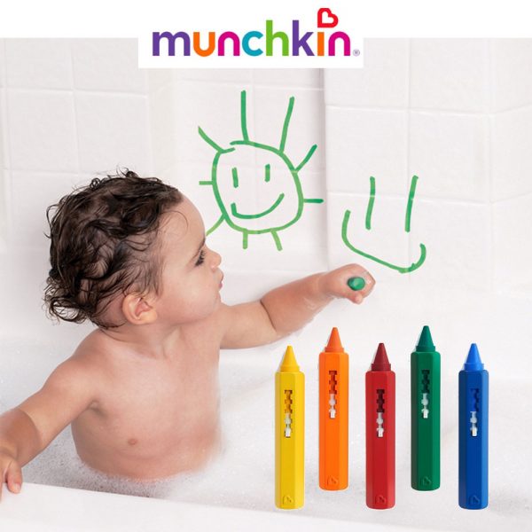 5 Bath Crayons Munchkin πλενόμενοι μαρκαδόροι μπάνιου