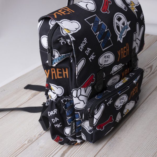 Minene Παιδικό Backpack με Comic Stripe
