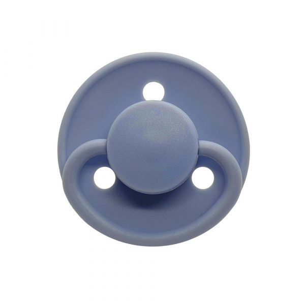Mininor Σετ 2 Τεμαχίων Στρογγυλή Πιπίλα Σιλικόνης- Blue
