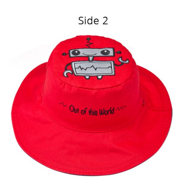 Καπέλο Διπλής Όψης UPF 50+ – Διαστημόπλοιο Cotton
