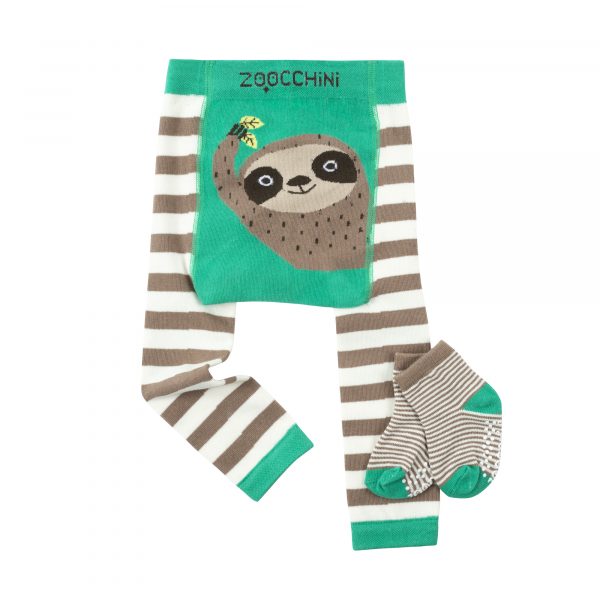 Grip+Easy Crawler Pants & Socks Set - Silas the Sloth