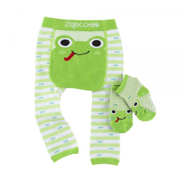 Grip+Easy Crawler Pants & Socks Set Flippy the Frog