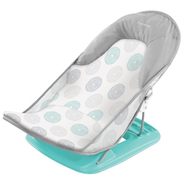 Deluxe Baby Bather-Dashed Dots