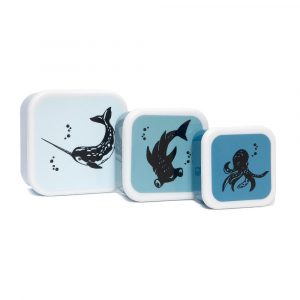 Petit Monkey - Lunch Box Set Sea Animals