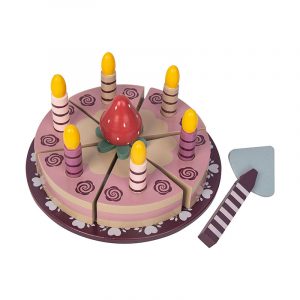 Ξύλινη τούρτα γενεθίων με velcro
